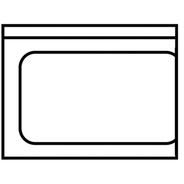 KBS Ablauftisch 700mm Anbau links ohne Grundboden mit Aufkantung