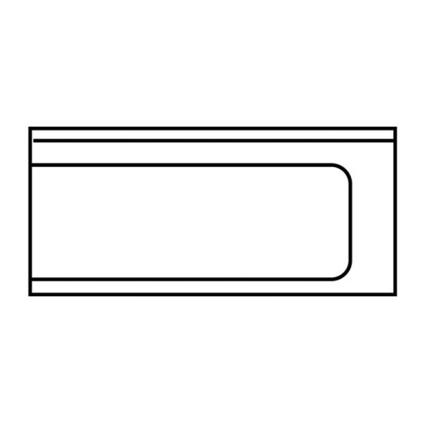 KBS Ablauftisch 1200mm Anbau rechts ohne Grundboden mit Aufkantung