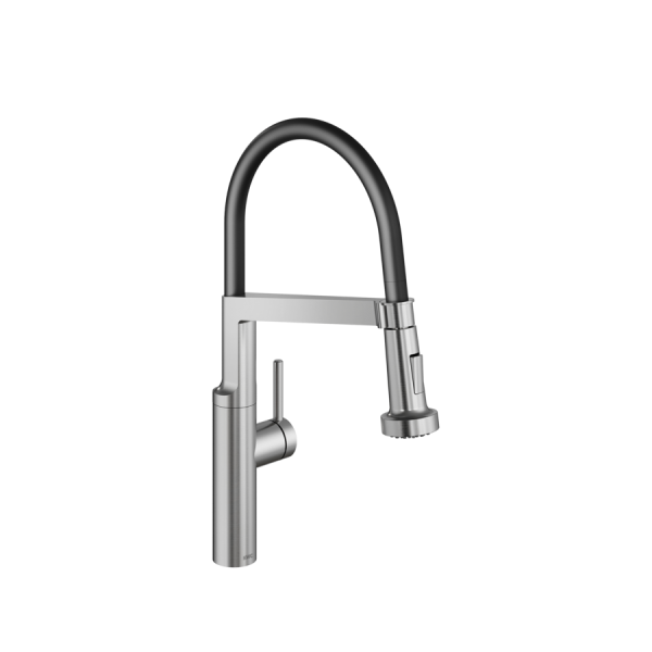 KWC 10.581.433.700FL Edelstahl-V2A BistroE Einhebelmischer mit Geschirrbrause