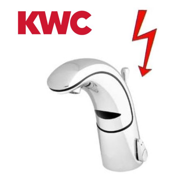 KWC Gastro K.12.JK.42N000U34 berührungslose Niederdruck-Infrarotarmatur mit Ablaufgarnitur & Unt