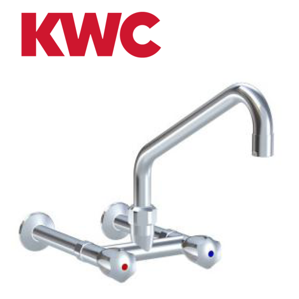 KWC Gastro K.24.42.22.000C74 Gastronomie-Wandarmatur Zweihebelmischer hoch