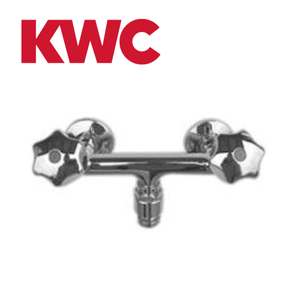 KWC Gastro K.24.42.00.000C76 Gastronomie-Zweigriff-Wandarmatur mit Schlauchanschluss 1/2"
