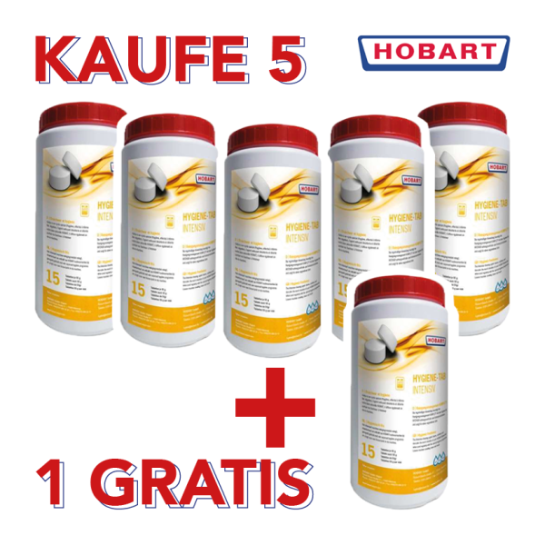HOBART Aktion 5 +1 Hygiene-Tabs INTENTIV 897954
